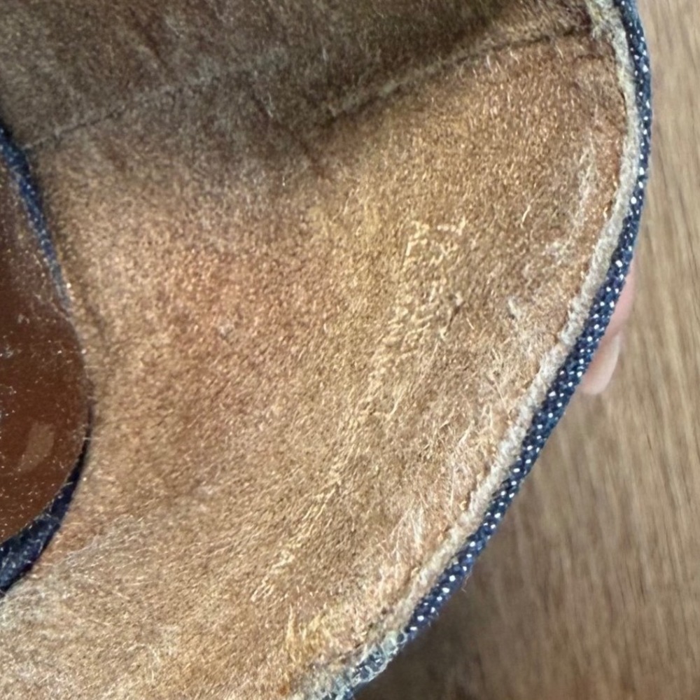 Beaded Y2K Fairy Denim Embellished Pointed Toe Pumps Gold Sequin Heels Size 8.5 - Picture 4 of 6